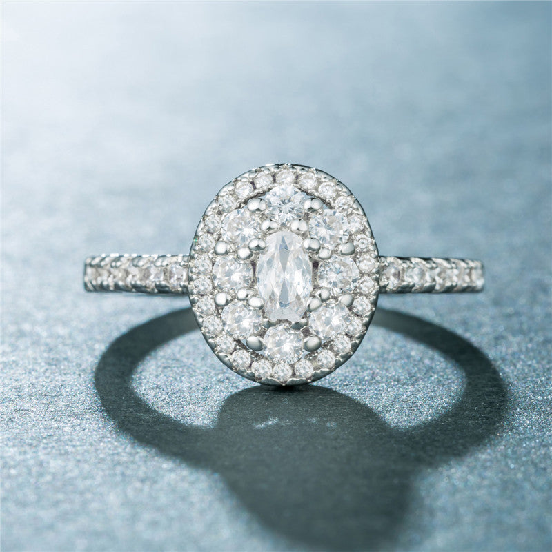 Fashion wild full diamond zircon ring female party party ring hand jewelry - Bellarte Enchanté Fashion wild full diamond zircon ring female party party ring hand jewelry